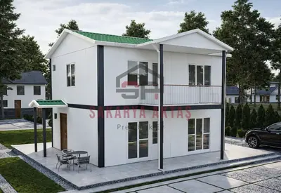 Zweigeschossiges Fertighaus, 114 m², 3+1