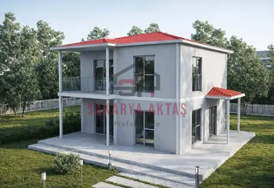 Two-storey prefab house, 118 m², 3+1