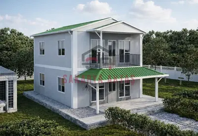Two-storey prefab house, 122 m², 3+1