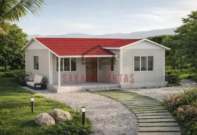 1+0 Tek Katlı Prefabrik Ev 49 m²
