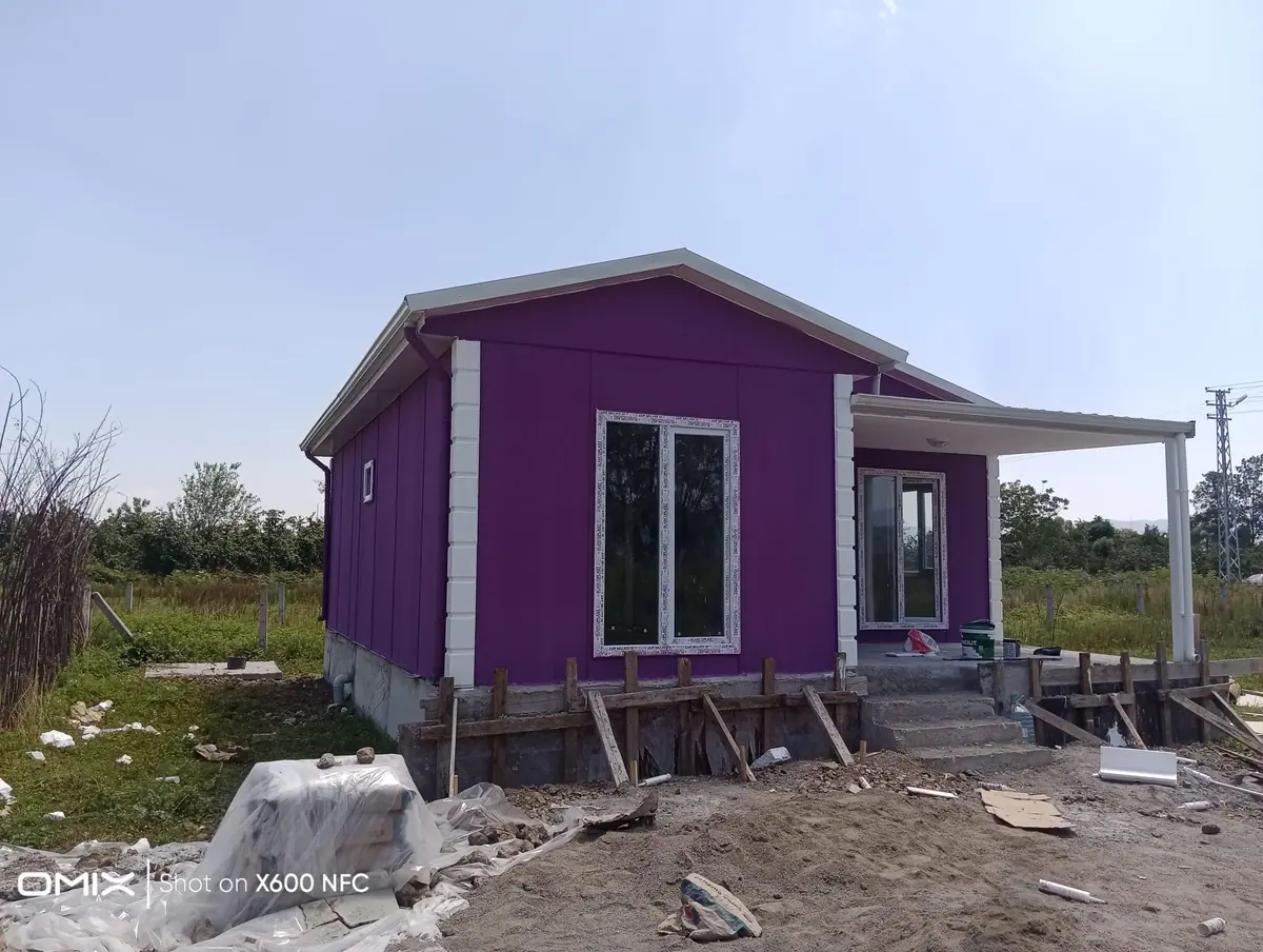 Çankırı — montajı süren tek katlı prefabrik ev (4/4)