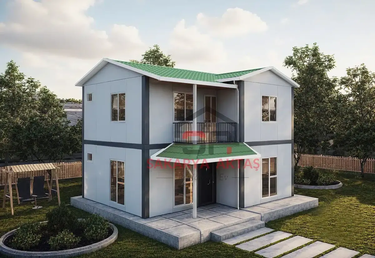 2+1 çift katlı prefabrik ev 100 m² — Nevşehir