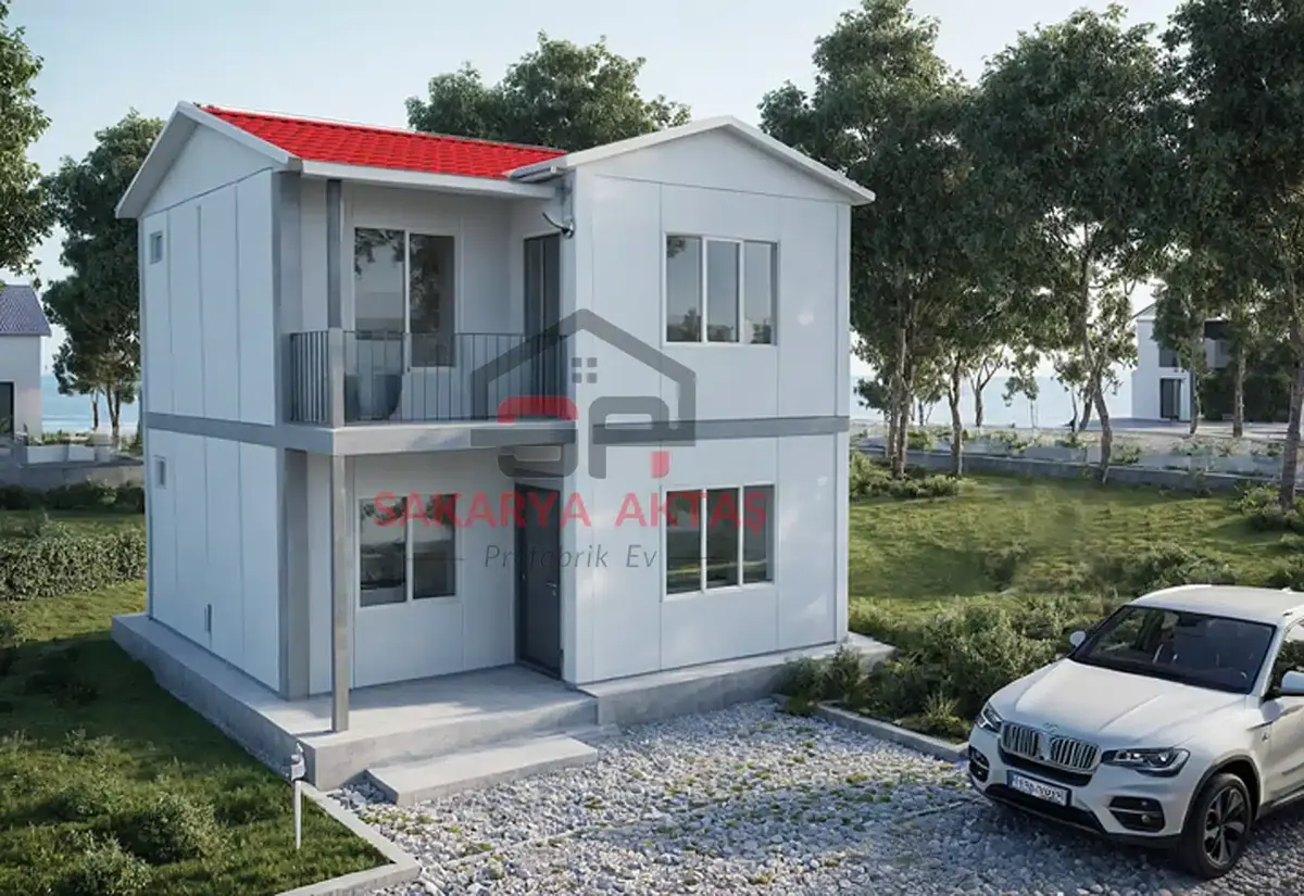 2+1 çift katlı prefabrik ev 82 m² — Yalova