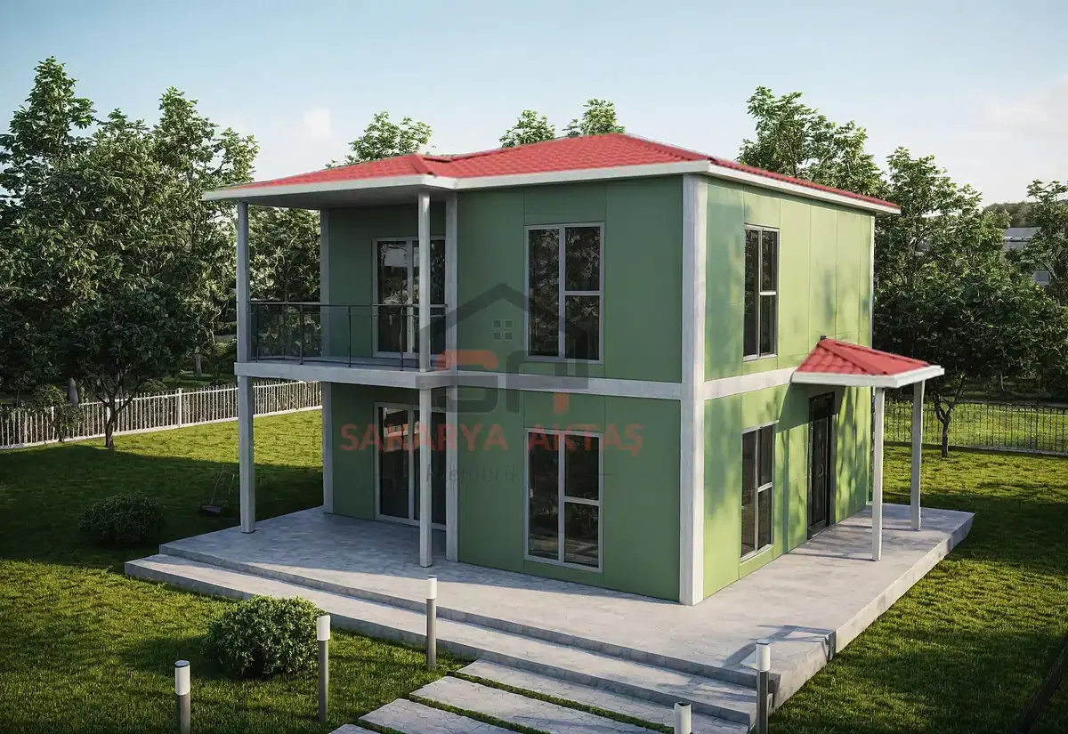 3+1 çift katlı prefabrik ev 118 m² — Nevşehir