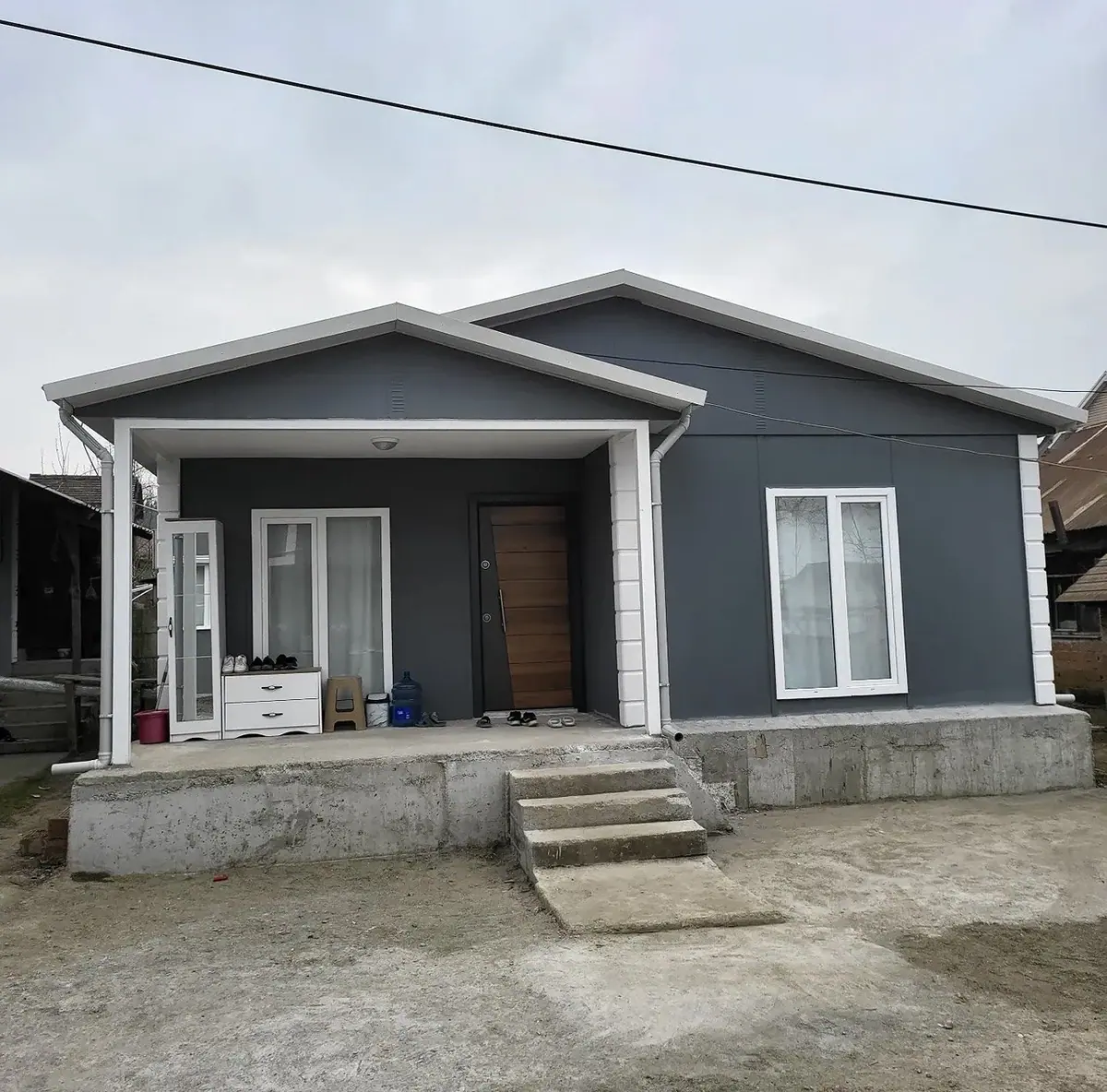 Kaynaşlı, Düzce — teslim edilen 62 m² tek katlı prefabrik ev (1/3)
