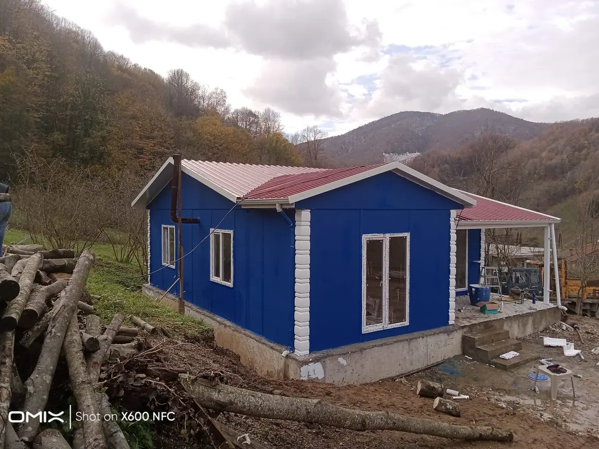 Sakarya — montajı süren tek katlı prefabrik ev (2/4)
