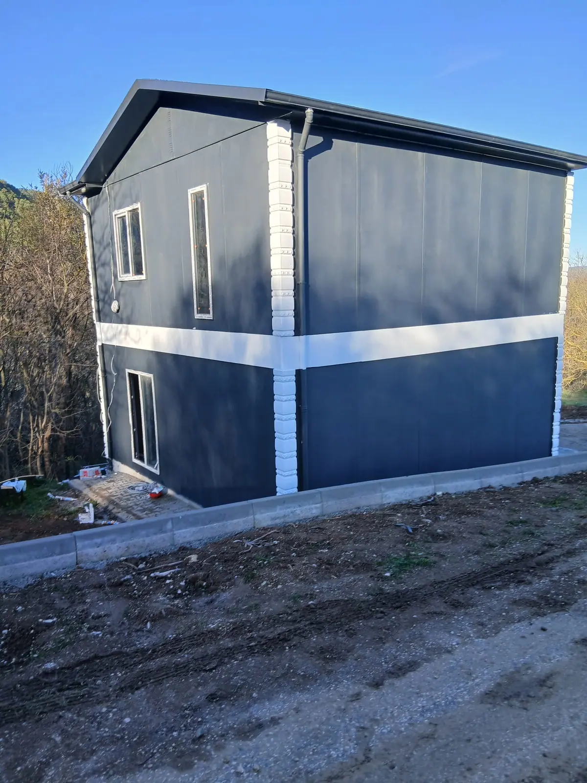 Evrenköy, Sakarya — montajı süren çift katlı prefabrik ev (4/4)