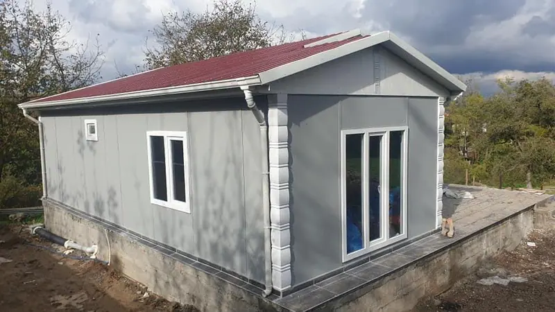 Sinop — teslim edilen tek katlı prefabrik ev (1/4)