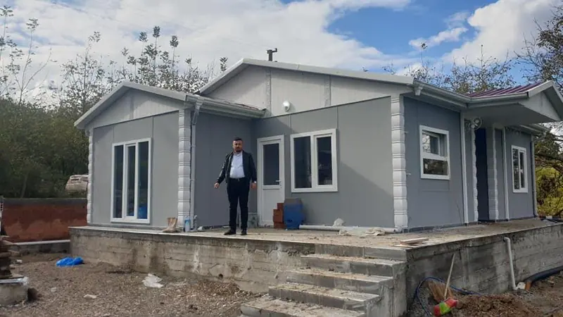 Sinop — teslim edilen tek katlı prefabrik ev (2/4)
