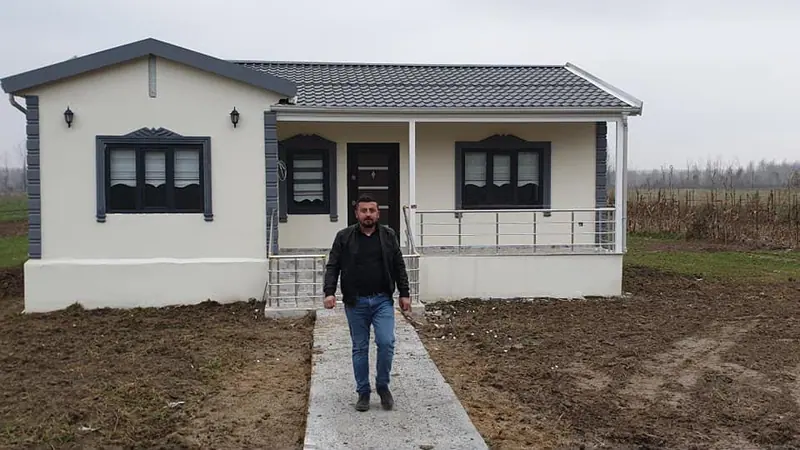 Sinop — teslim edilen tek katlı prefabrik ev (1/4)