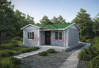 Eingeschossiges Fertighaus, 40 m², 1+1