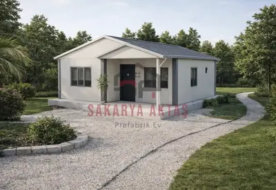 Eingeschossiges Fertighaus, 62 m², 2+1
