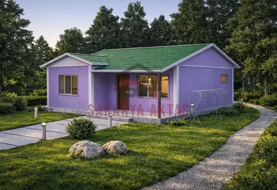 Eingeschossiges Fertighaus, 68 m², 2+1