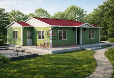 Eingeschossiges Fertighaus, 72 m², 2+1
