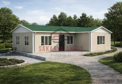 Eingeschossiges Fertighaus, 75 m², 2+1