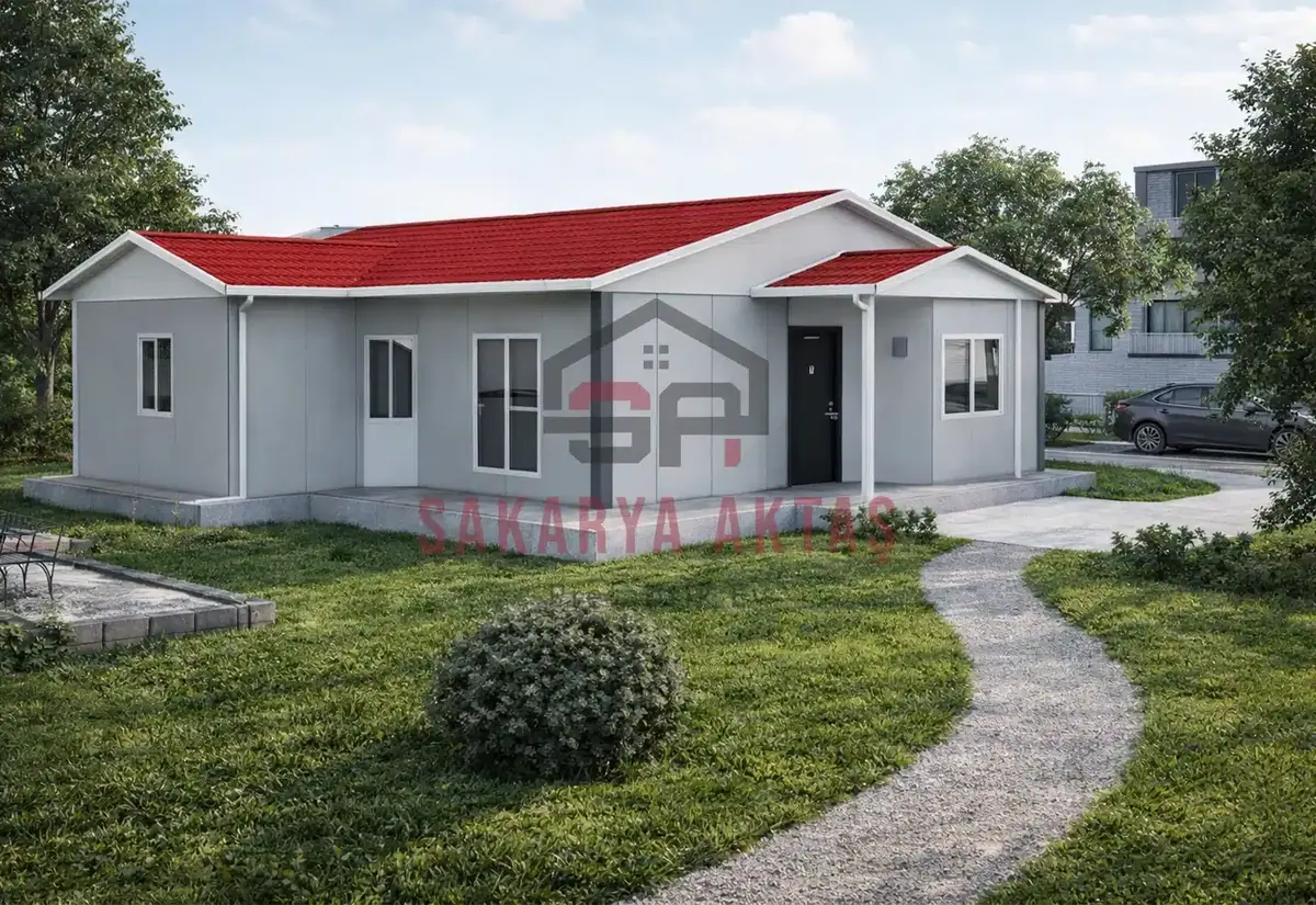 2+1 Tek Katlı Prefabrik Ev 77 m²