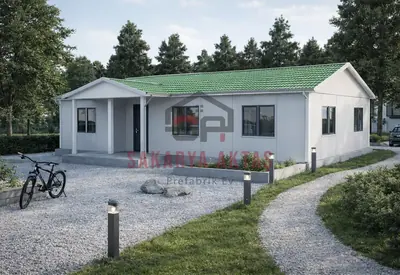 Eingeschossiges Fertighaus, 82 m², 3+1