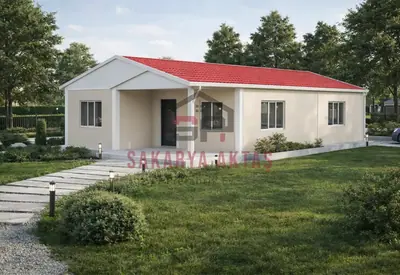 Eingeschossiges Fertighaus, 84 m², 2+1