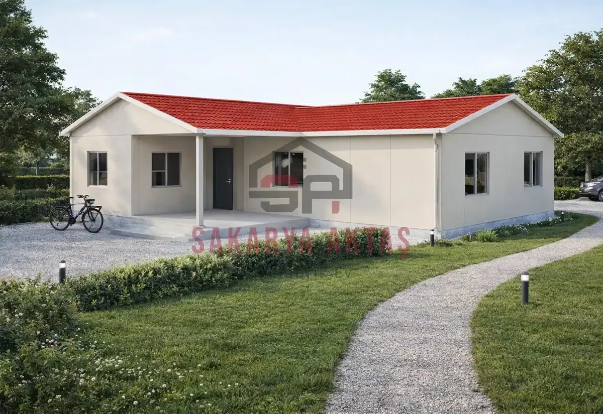 2+1 Tek Katlı Prefabrik Ev 93 m²