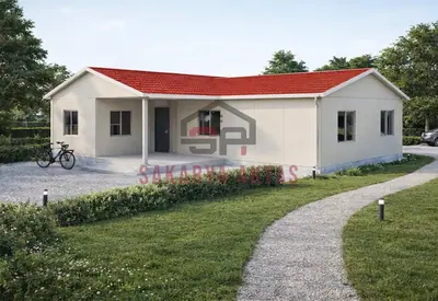 Eingeschossiges Fertighaus, 93 m², 2+1