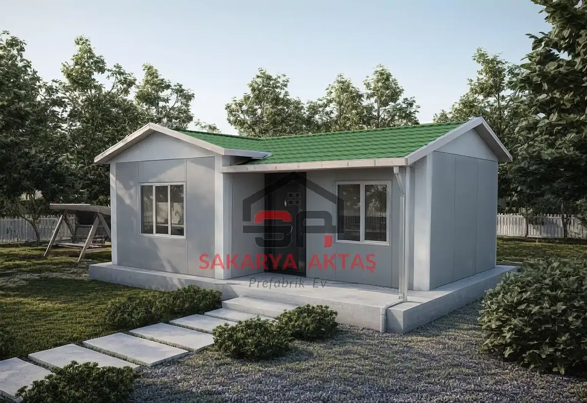 1+1 tek katlı prefabrik ev 40 m² — Nevşehir