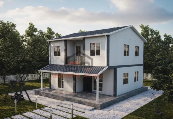 Çift Katlı Prefabrik Ev 131 m2