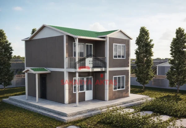 Çift Katlı Prefabrik Ev 92m2