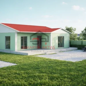 tek katlı prefabrik ev 113 m2