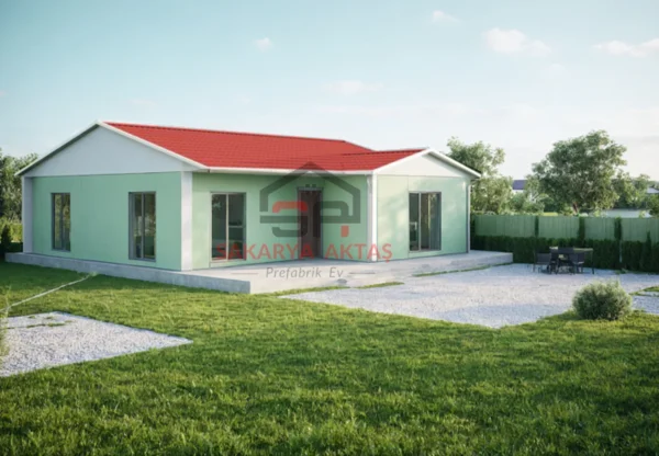 tek katlı prefabrik ev 113 m2