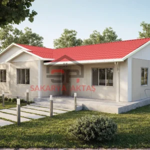 tek katlı prefabrik ev 122 m2