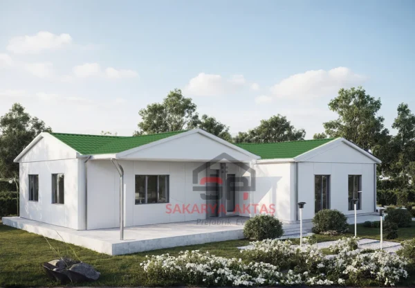 tek katlı prefabrik ev 123 m2