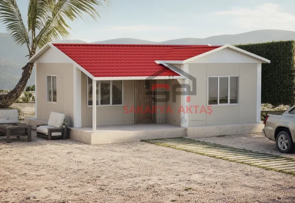 tek katlı prefabrik ev 49 m2