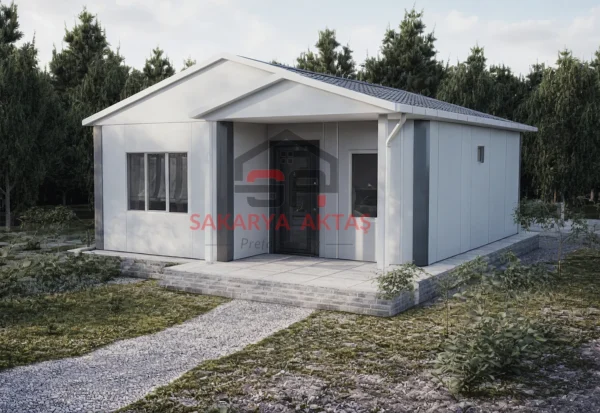 tek katlı prefabrik ev 53 m2