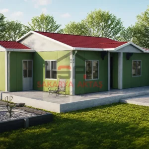 tek katlı prefabrik ev 72 m2