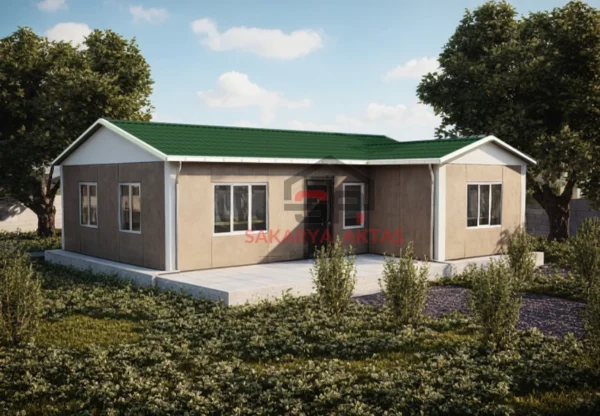 tek katlı prefabrik ev 75 m2