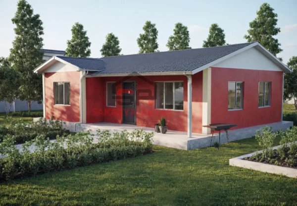 tek katlı prefabrik ev 78 m2