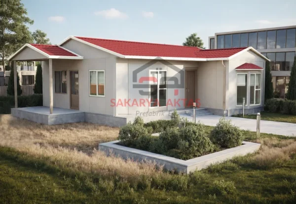 tek katlı prefabrik ev 81 m2