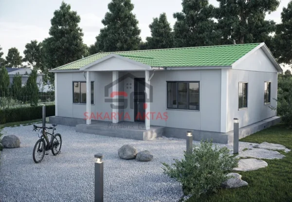 tek katlı prefabrik ev 81 m2