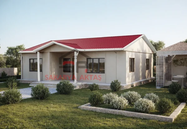 tek katlı prefabrik ev 95 m2