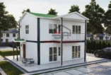 3+1 Çift Katlı Prefabrik Ev 114 m²