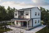 3+1 Çift Katlı Prefabrik Ev 131 m²