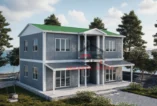 3+1 Çift Katlı Prefabrik Ev 158 m²