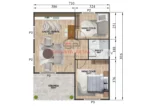 2+1 Tek Katlı Prefabrik Ev 49 m²