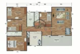 4+1 Tek Katlı Prefabrik Ev 166 m²